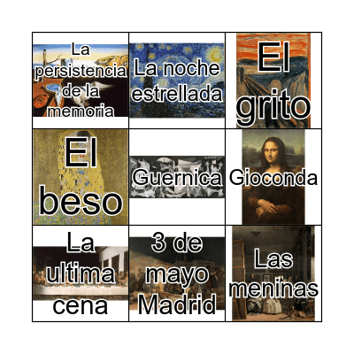 Loteria "Arte" Bingo Card