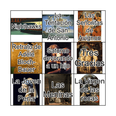 Loteria "Arte" Bingo Card