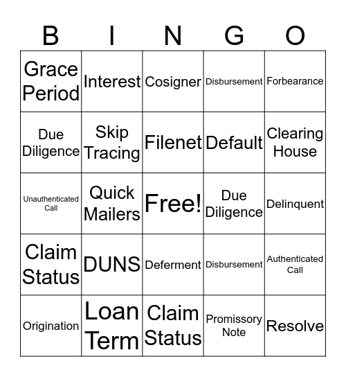 Firstmark Bingo Card