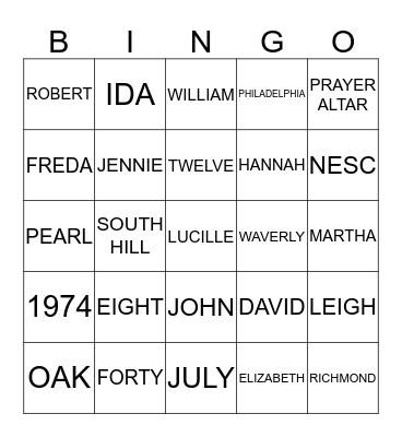 TAYLOR Bingo Card