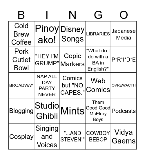 IT'S A MEME, PAOLO! Bingo Card