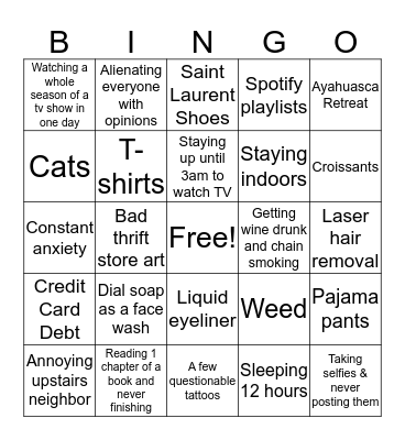 Brittany Bingo Card