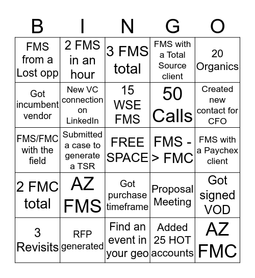 Tech East Bingo Card