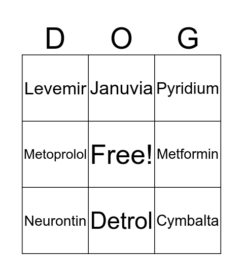 Nurse Bingo 5 Bingo Card