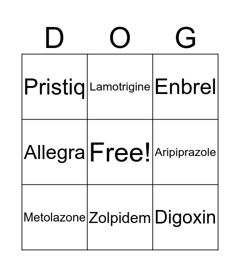 Nurse Bingo 6 Bingo Card