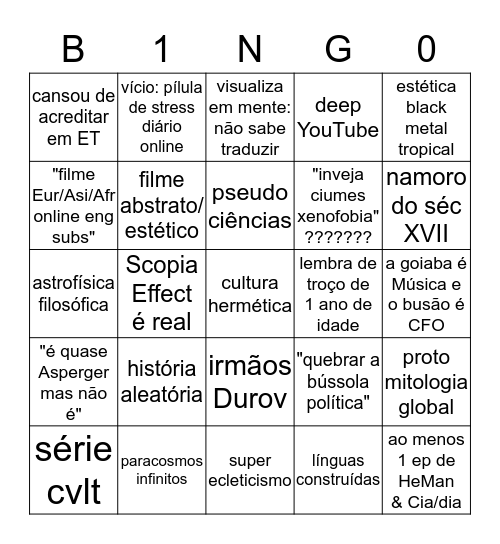 Básia Bingo Card