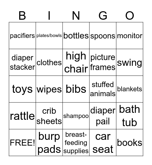 Bennett's Basics Bingo Card