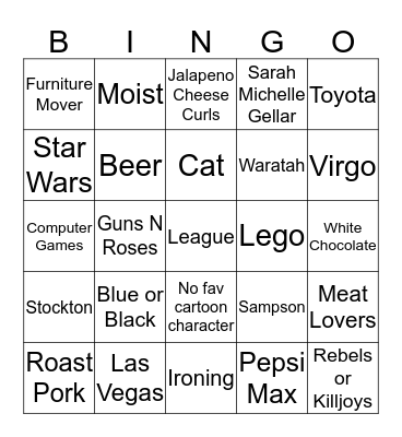 All about our Fearless Leader Chris Bingo Card