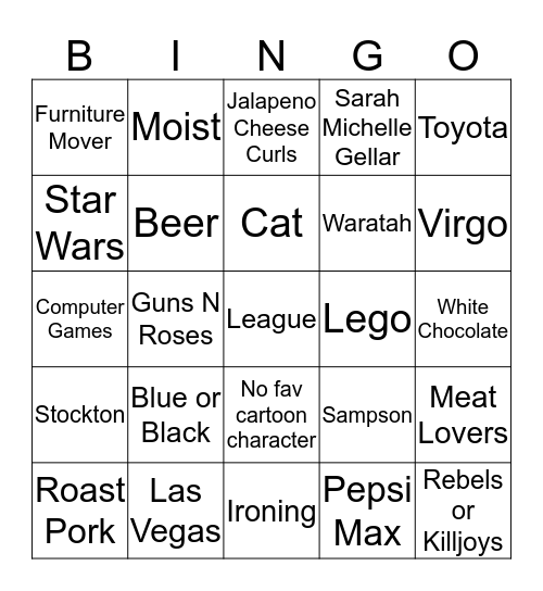 All about our Fearless Leader Chris Bingo Card