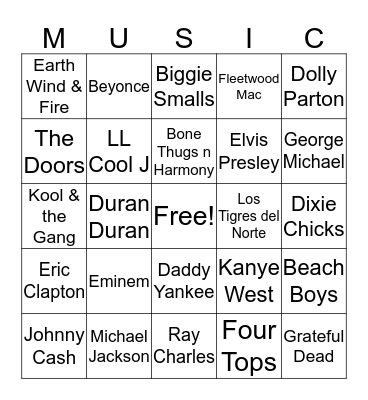 Bingo 1.1 Bingo Card