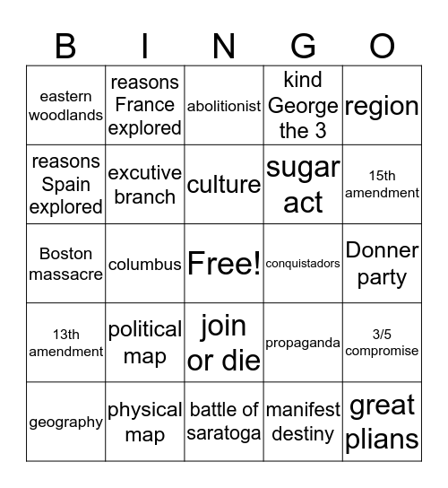 carters bingo board Bingo Card