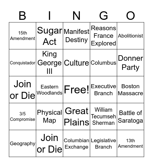 Claire -----> Bingo Card