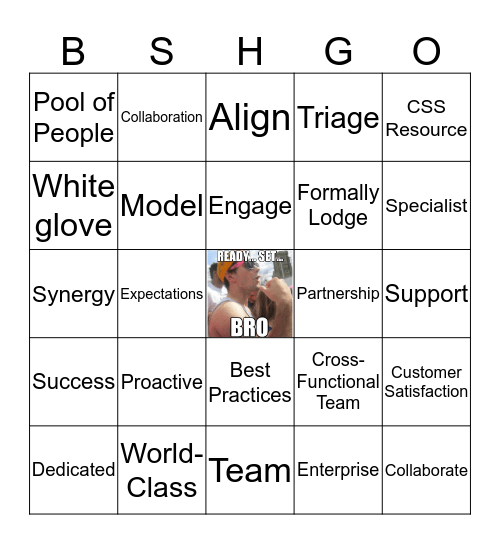 Buzzword Bingo Card