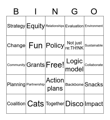 Community Health and Prevention Bingo Card