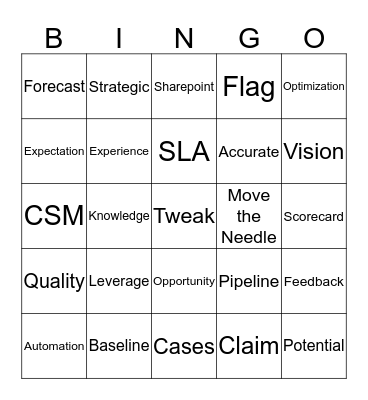 Togethers Bingo #3 Bingo Card