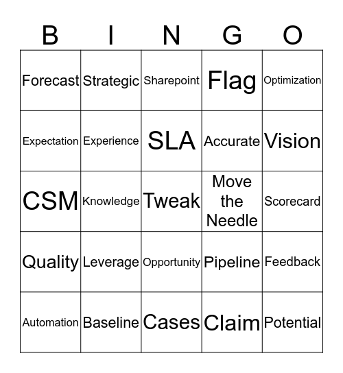 Togethers Bingo #3 Bingo Card