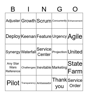 Togethers Bingo #5 Bingo Card