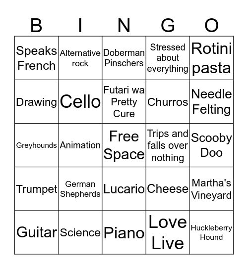 Do I Need to Have a Title? Bingo Card