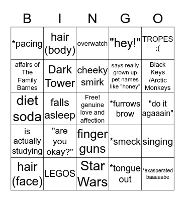 Nathan Bingo Card