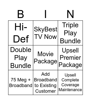 Beach Blanket BINGO Card