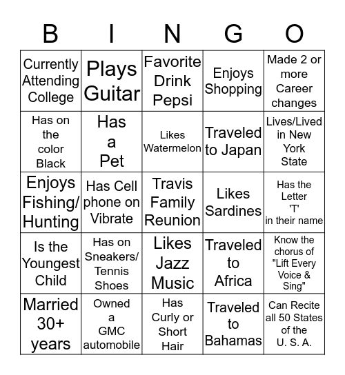 Bingo Card
