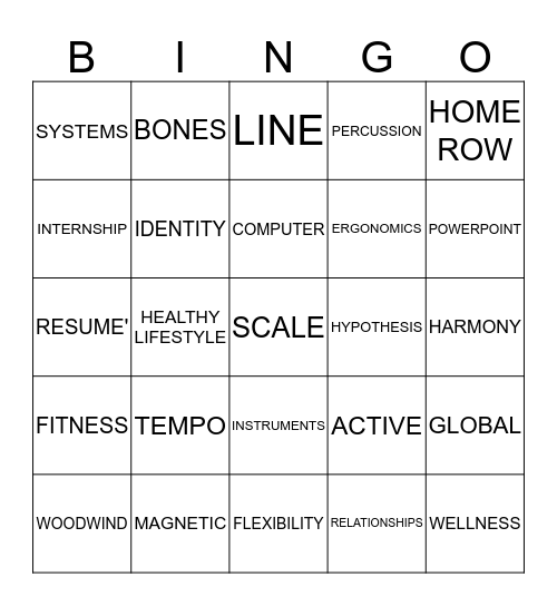 EXPLORATORY BINGO Card