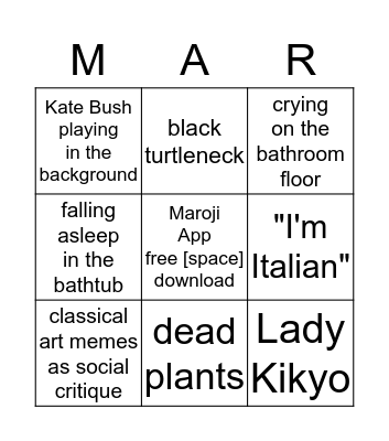 MARINGO! Bingo Card