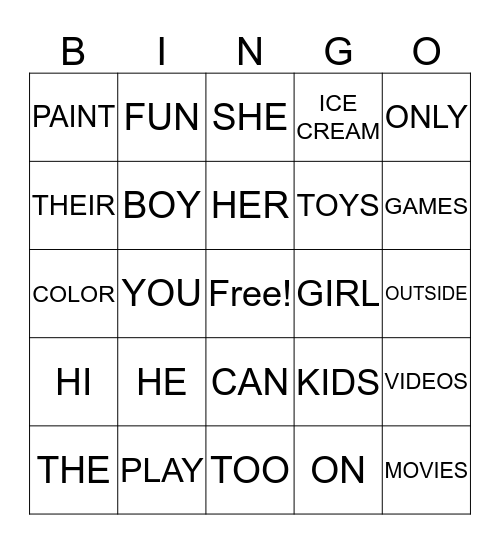 SUMMER VACATION IN ALICES DAYCARE Bingo Card