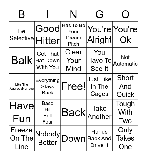 Yellow Jackets Bingo  Bingo Card