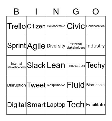 Summit Bingo Card