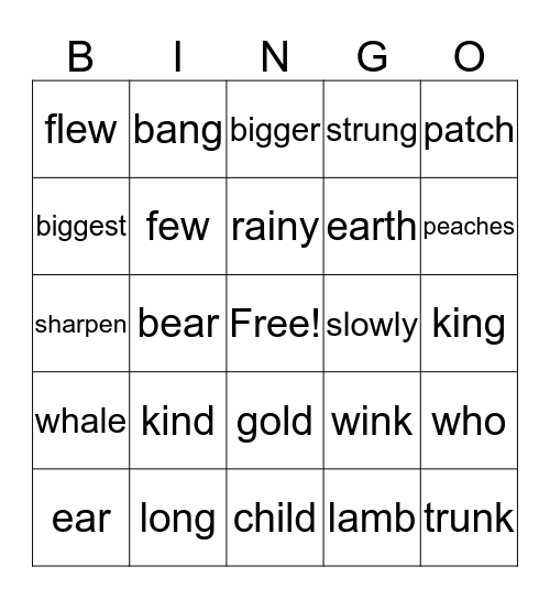 Chart 10 + Bingo Card