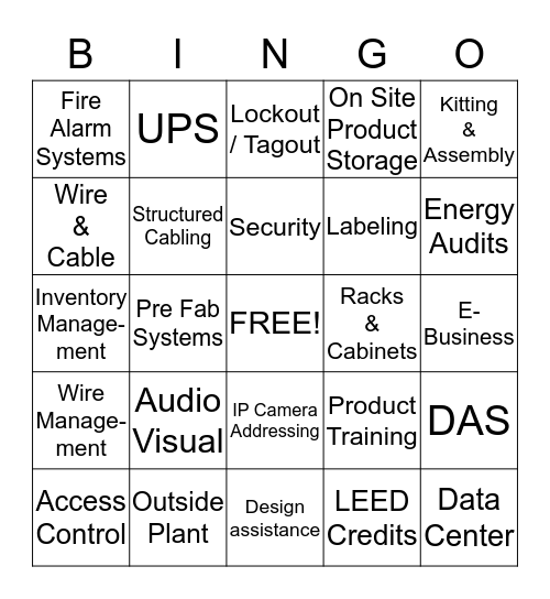 Bingo by Dan Bingo Card