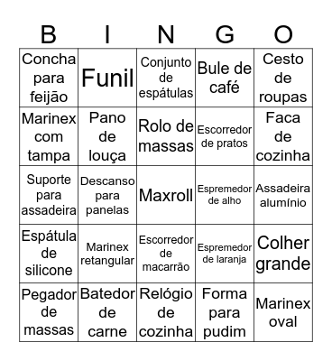 CháBar - Carol & Lucas Bingo Card