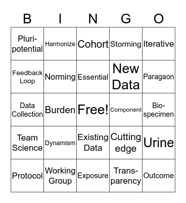 ECHO Bingo Card