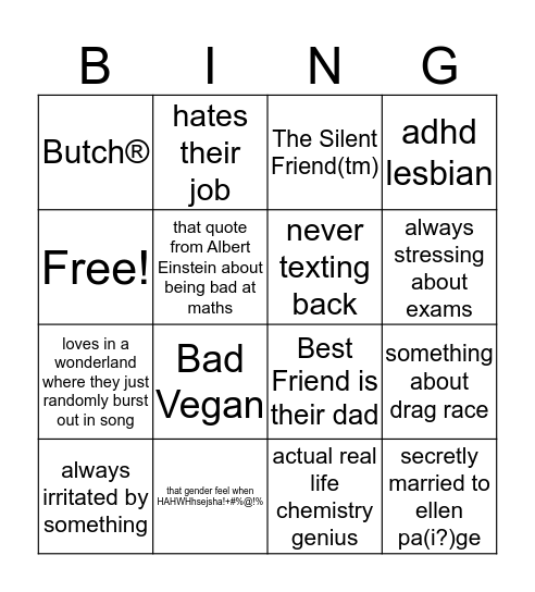 Eva Bingo Card