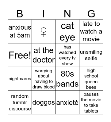 Marta Bingo Card