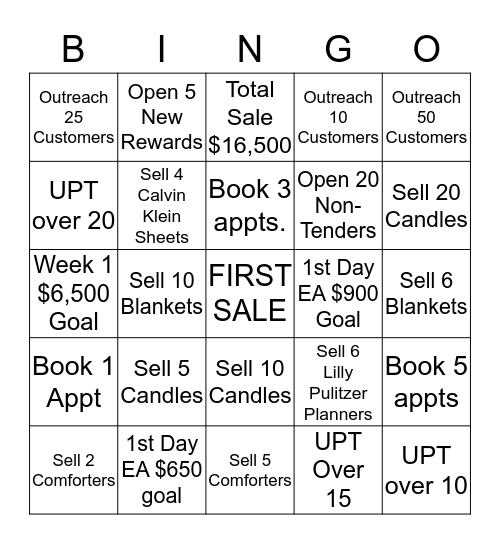 At Home Anniversary Bingo Card