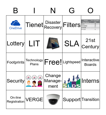 Information Technology 2017 Kick-off  Bingo Card