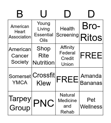 Wellness Bingo Card