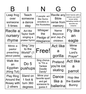 CONFUSION  Bingo Card