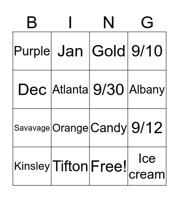 Knows Mommy Best Bingo Card