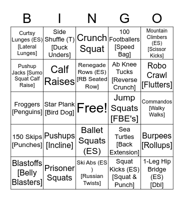 Bootcamp Bingo Card