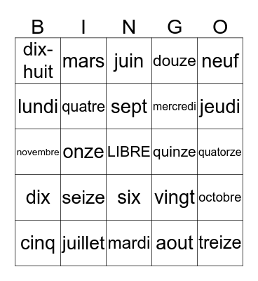 Meleesa's Bingo Game Bingo Card