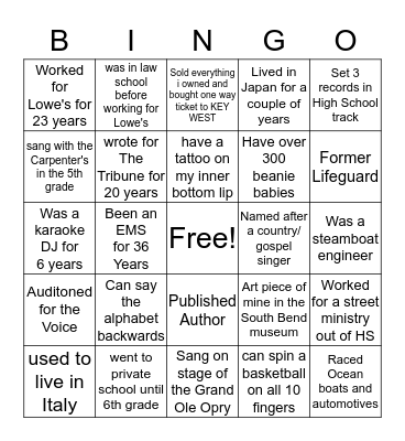 how well do you know your co-workers?? Bingo Card