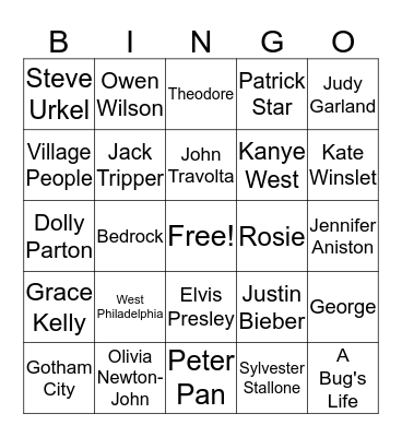 Trivia Bingo Card