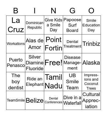 Dr. Dian's Lecture Bingo Card