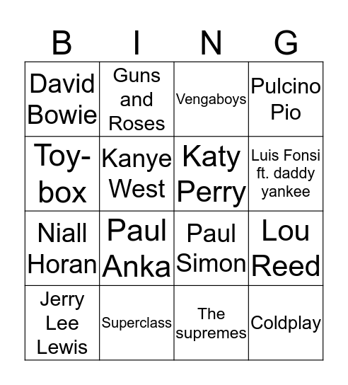 Blok 3 Bingo Card
