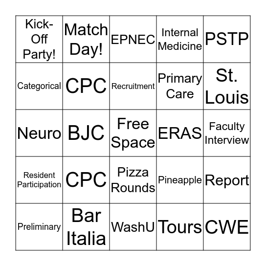 RECRUITMENT BINGO Card