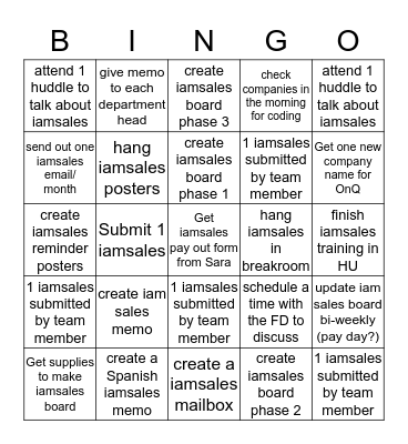 Got Get 'Em, Jacqueline! Bingo Card