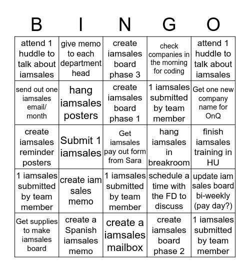 Got Get 'Em, Jacqueline! Bingo Card